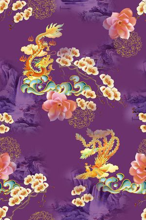 花卉印花花型图片