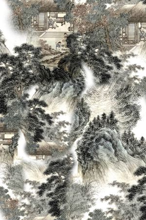山水印花花型图片