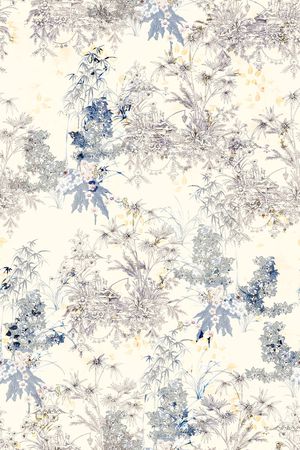 手绘印花花型图片
