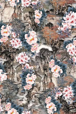 花卉印花花型图片