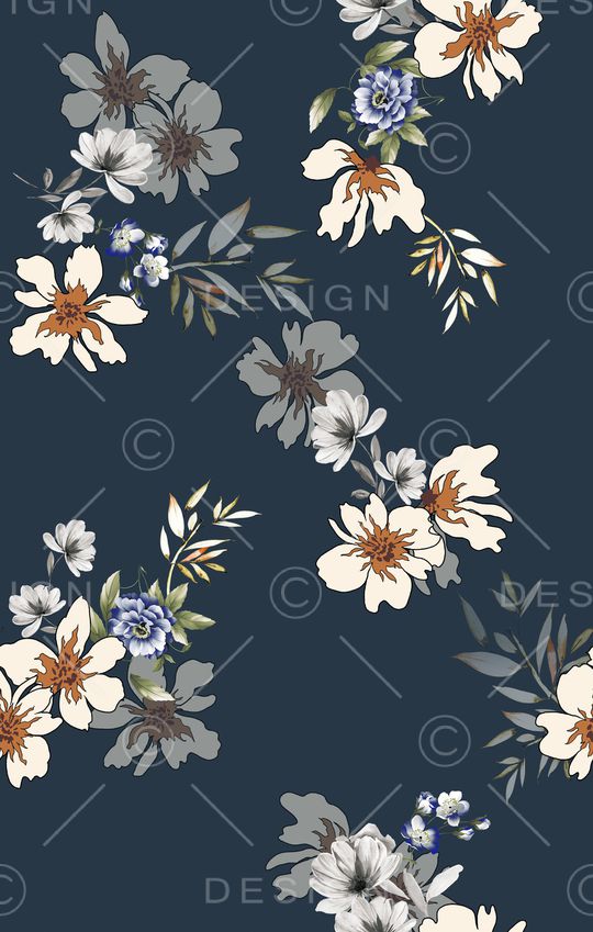 花卉印花花型图片