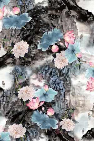 花卉印花花型图片