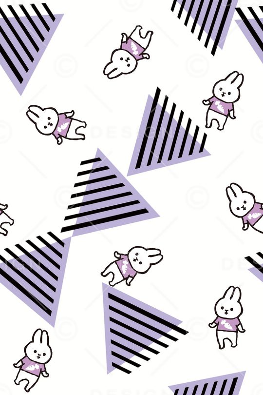 兔子印花花型图片