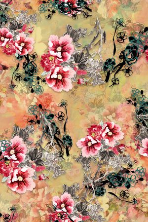 花卉印花花型图片