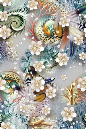 小清新印花花型图片