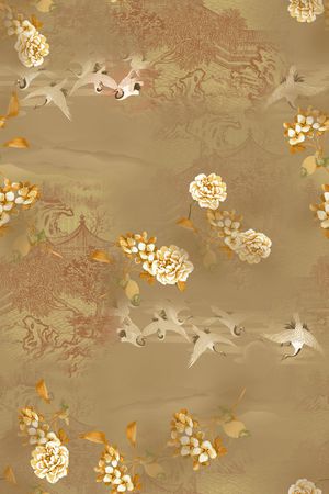 香云纱印花花型图片
