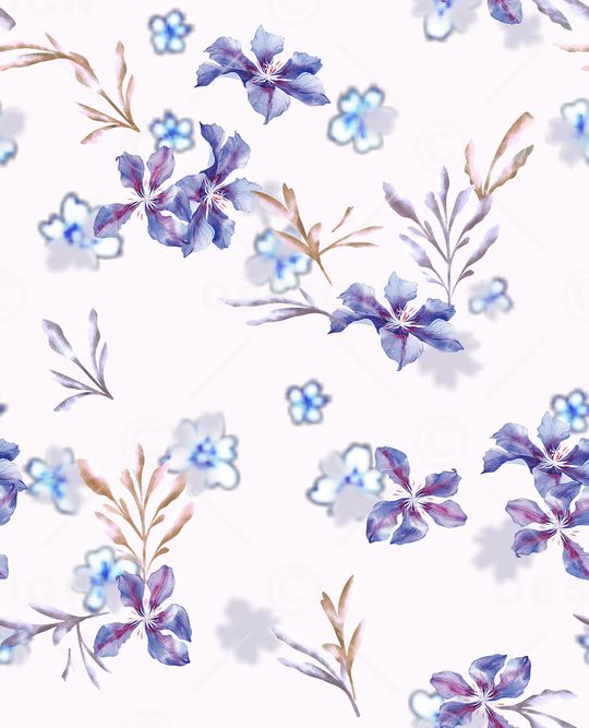 花卉印花花型图片