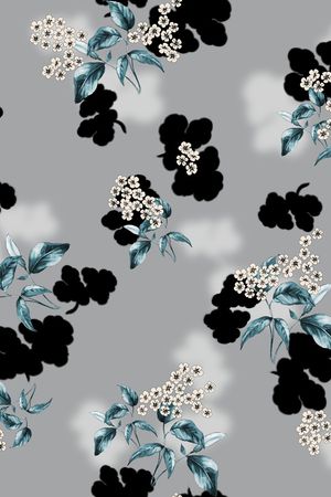 花卉印花花型图片