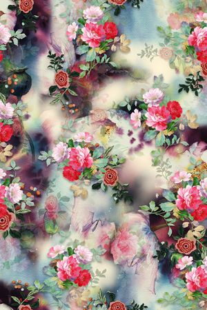 花卉印花花型图片