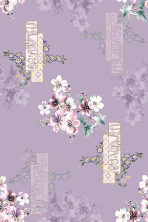 花卉印花花型图片