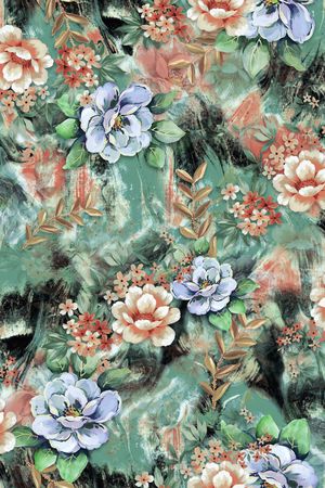 花卉印花花型图片