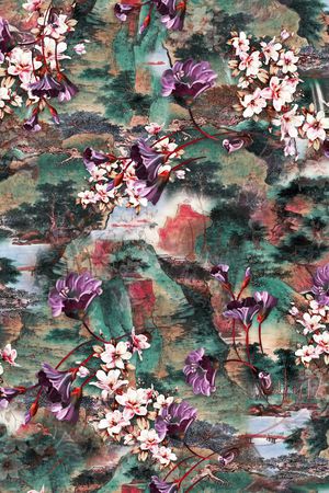 花卉印花花型图片