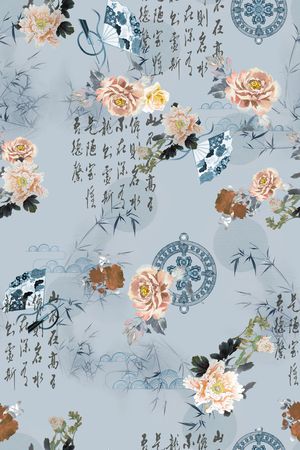 花卉印花花型图片