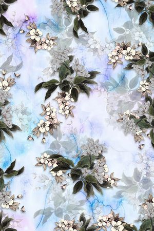 花卉印花花型图片