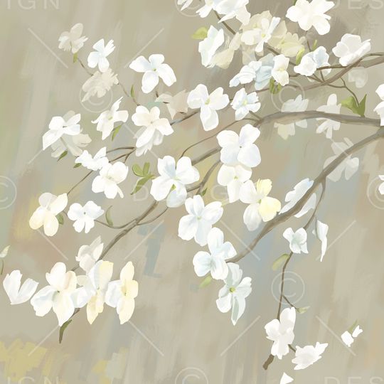 春夏花型印花花型图片