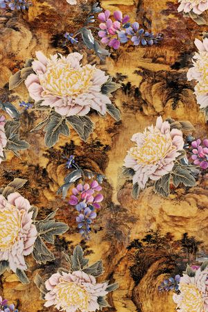 花卉印花花型图片
