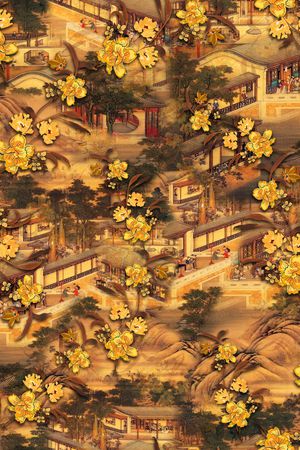 花卉印花花型图片