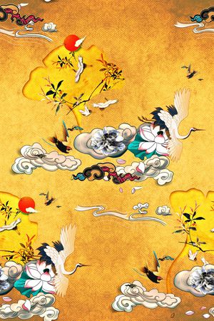复古印花花型图片