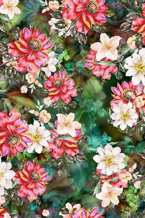花卉印花花型图片