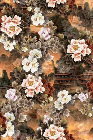 花卉印花花型图片