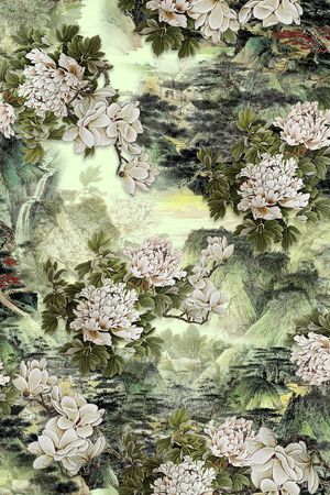 花卉印花花型图片