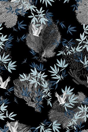 真丝印花花型图片