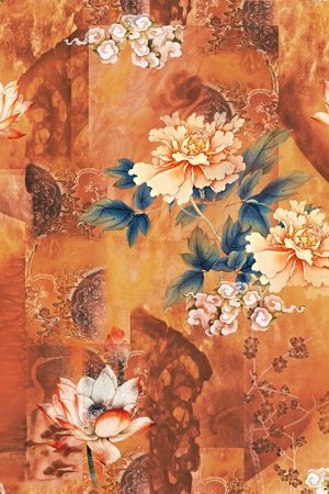 香云纱印花花型图片