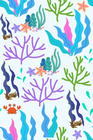 手绘印花花型图片