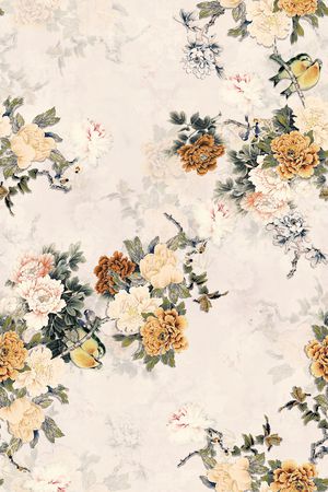 牡丹印花花型图片