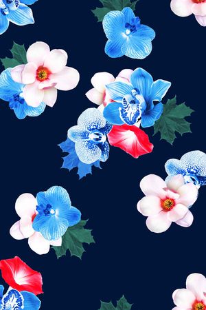花卉印花花型图片