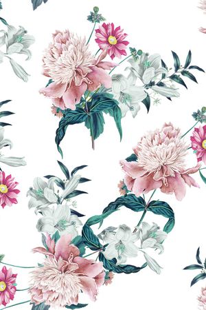 复古印花花型图片