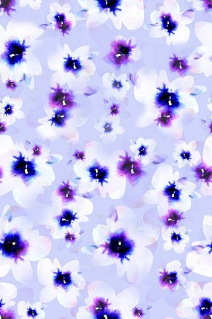 春夏花型印花花型图片