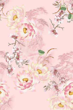 花卉印花花型图片
