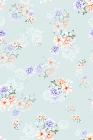 小碎花印花花型图片