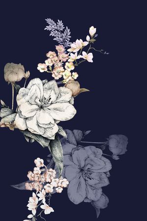 大花印花花型图片