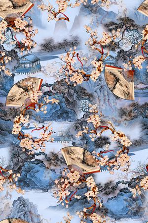 花卉印花花型图片
