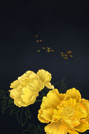 真丝印花花型图片