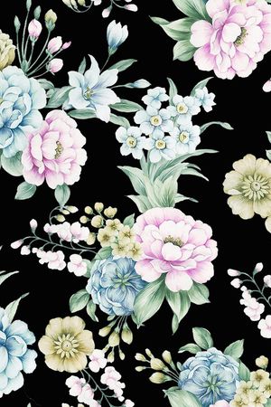 春夏花型印花花型图片