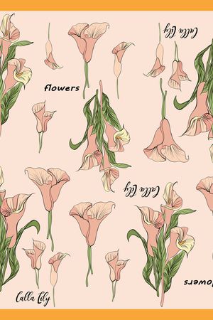 字母印花花型图片