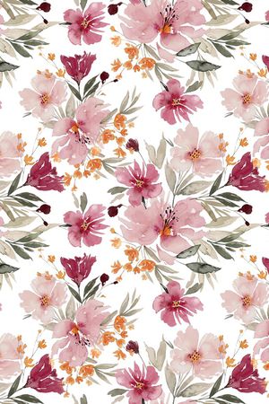 春夏花型印花花型图片