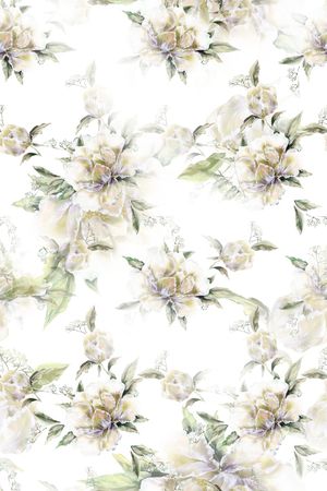 春夏花型印花花型图片