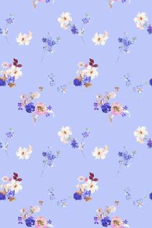 春夏花型印花花型图片