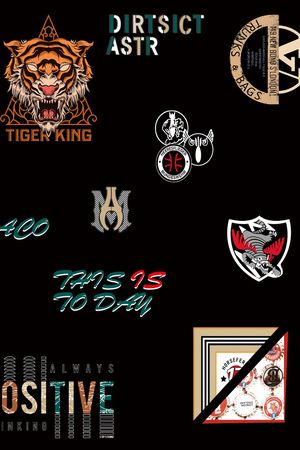 休闲印花花型图片
