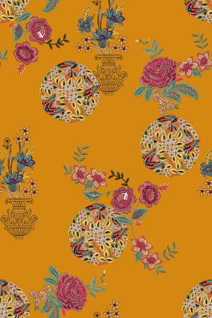 花卉印花花型图片