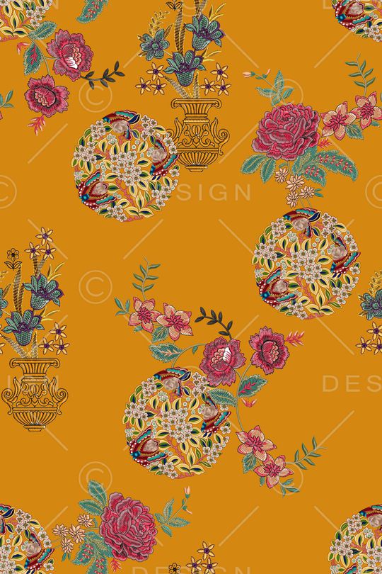 花卉印花花型图片
