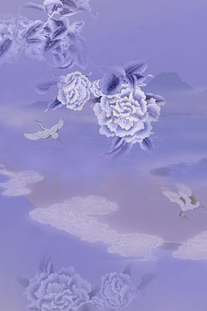 真丝印花花型图片