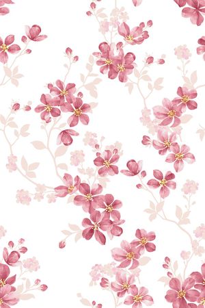 春夏花型印花花型图片