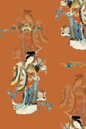 真丝印花花型图片
