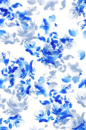 水彩印花花型图片