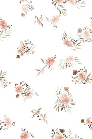 春夏花型印花花型图片